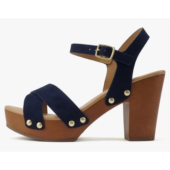 Crisscross Band Chunky Platform- Size 8.5 - Picture 2 of 12